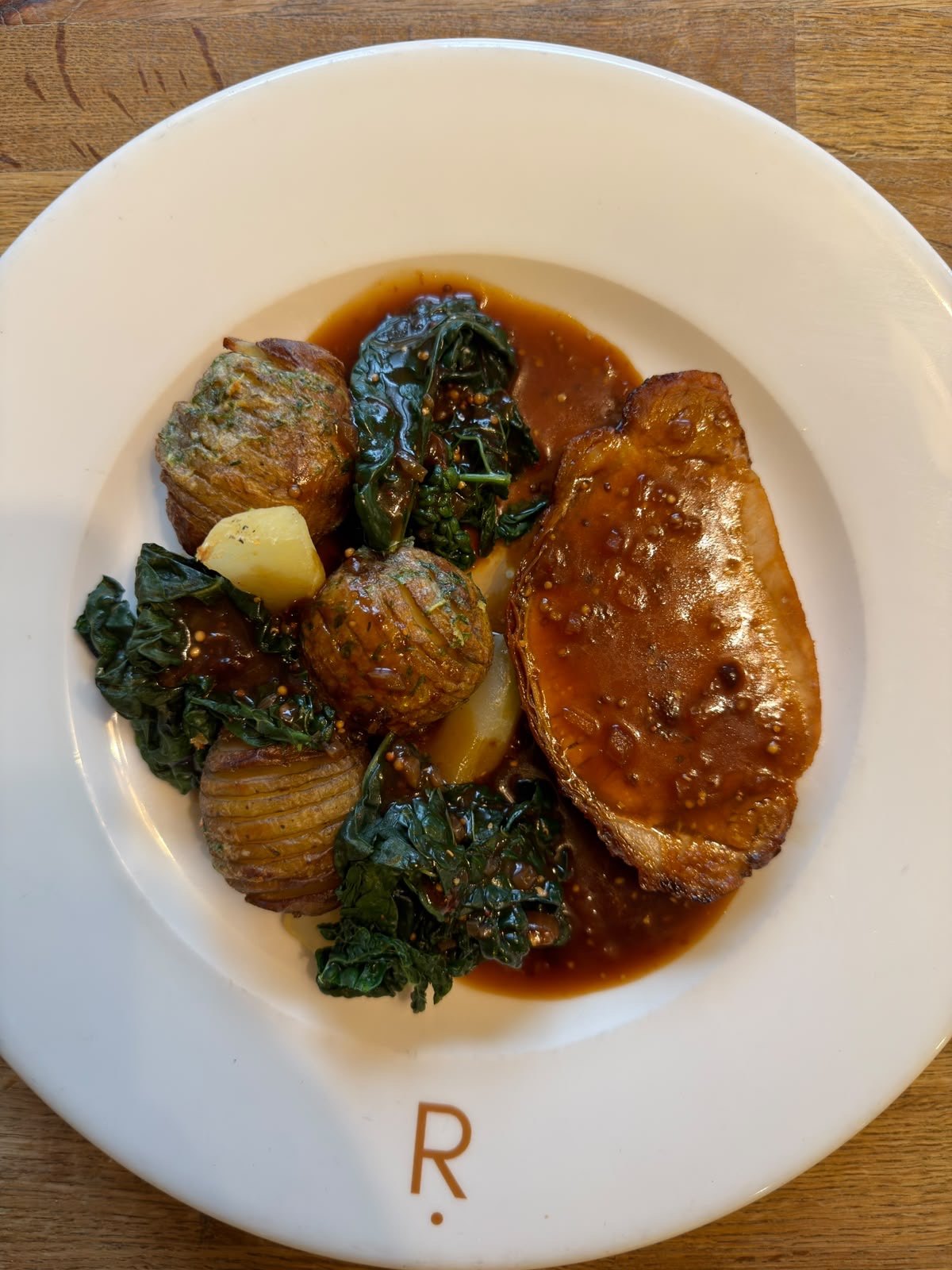 Main course served at The Ridgeway Bar & Restaurant